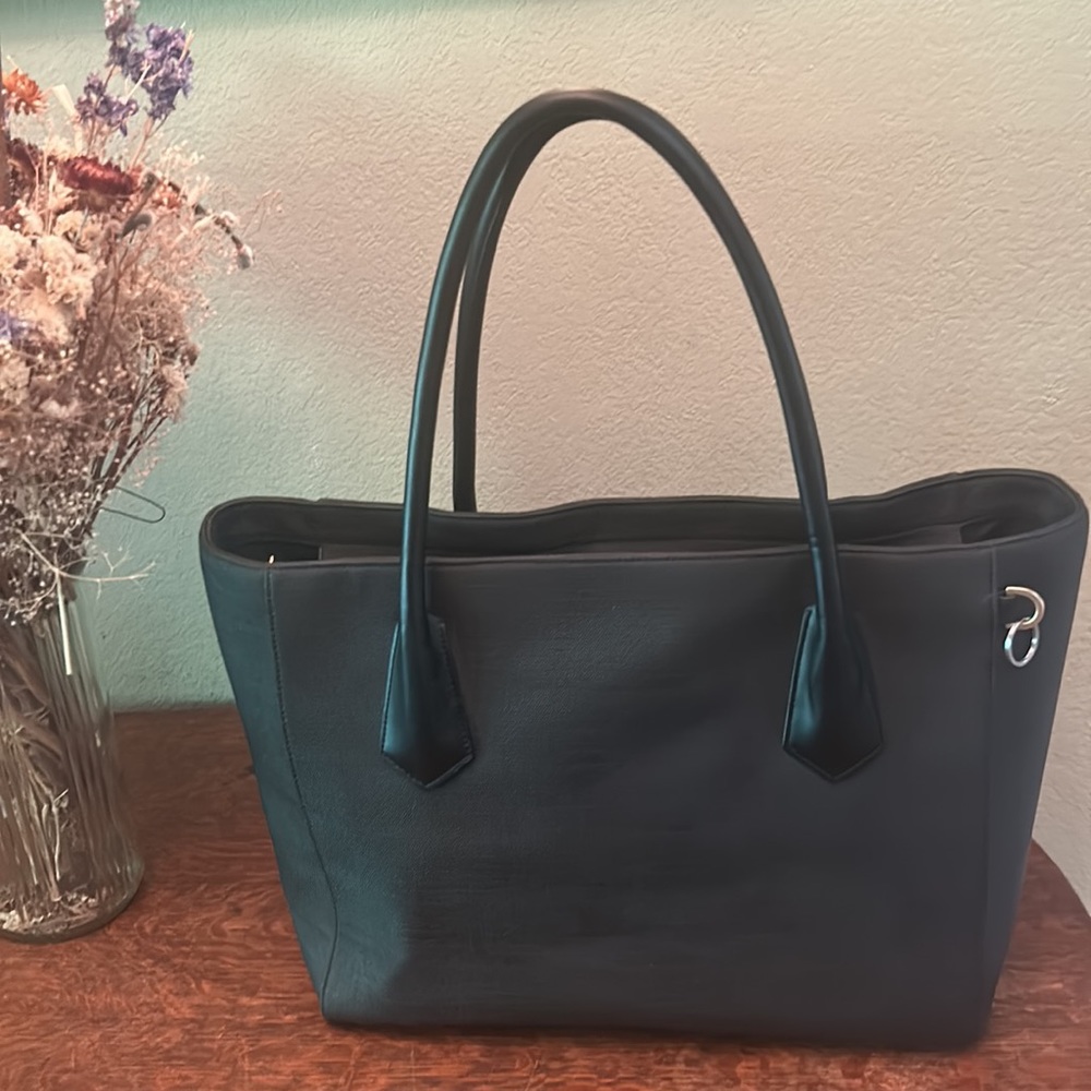 Dagne Dover Signature Legend Black Coated Canvas Large Tote - Picture 4 of 16